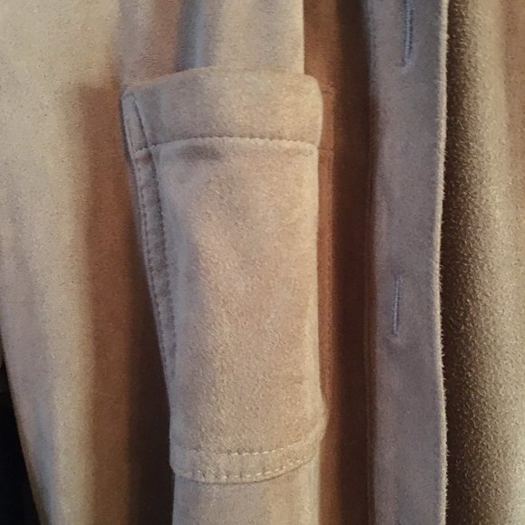 Chaps Soft Faux Suede Equestrian Button Down Dress - Picture 12 of 16